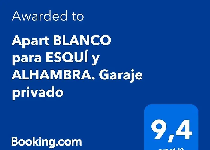 Apart Blanco Para Esqui Y Alhambra. Garaje Privado